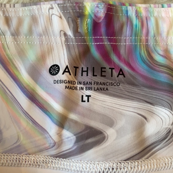 Athleta Contender opal capri crop leggings. Large Tall  Hard to Find - Picture 4 of 15